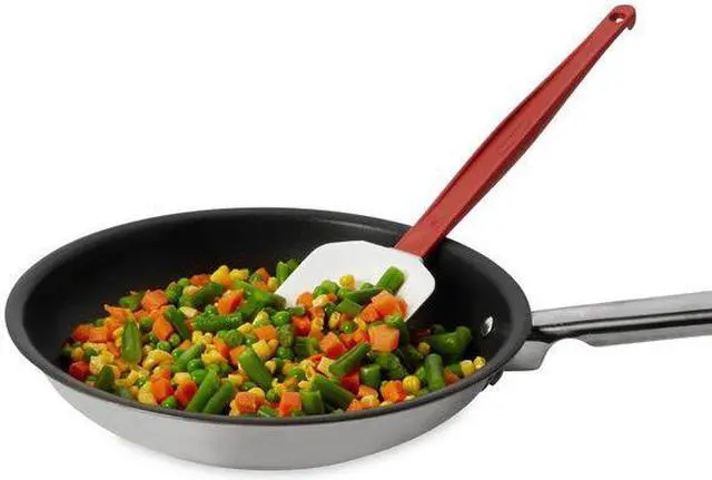 Alt view image 11 of 11 - Red/White Rubbermaid Commercial Products FG196700RED 13 1/2-Inch High Heat Spoon Scraper
