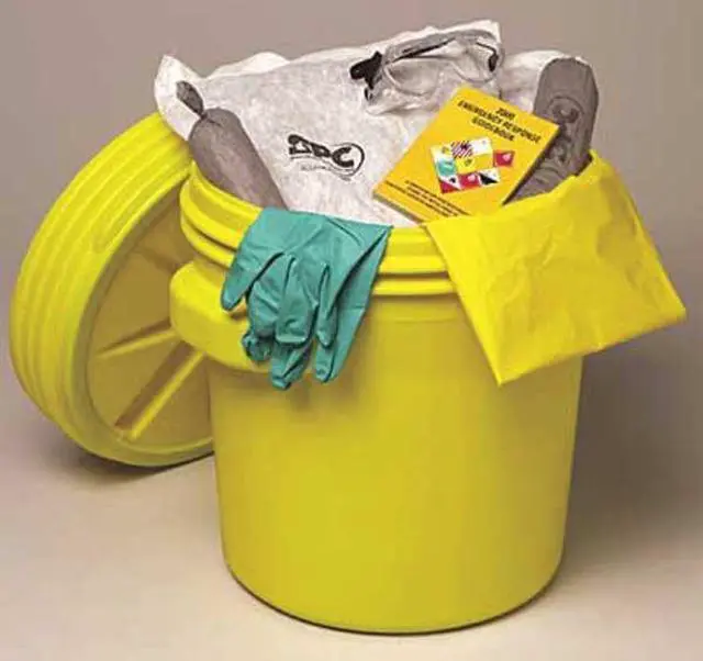 Alt view image 6 of 7 - BRADY SPC ABSORBENTS SKH20-R Spill Kit Refill, Chem/Hazmat, Green