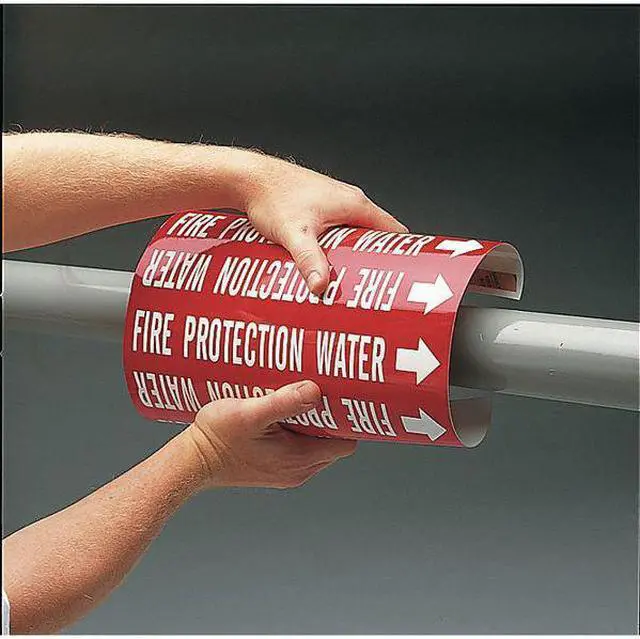 Alt view image 4 of 4 - BRADY 4032-B Pipe Mrkr,Compressed Air,1-1/2to2-3/8 In, 4032-B