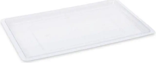 Alt view image 3 of 7 - RUBBERMAID FG330200CLR Lid,Food/Tote,Clear,26 x 18 In.