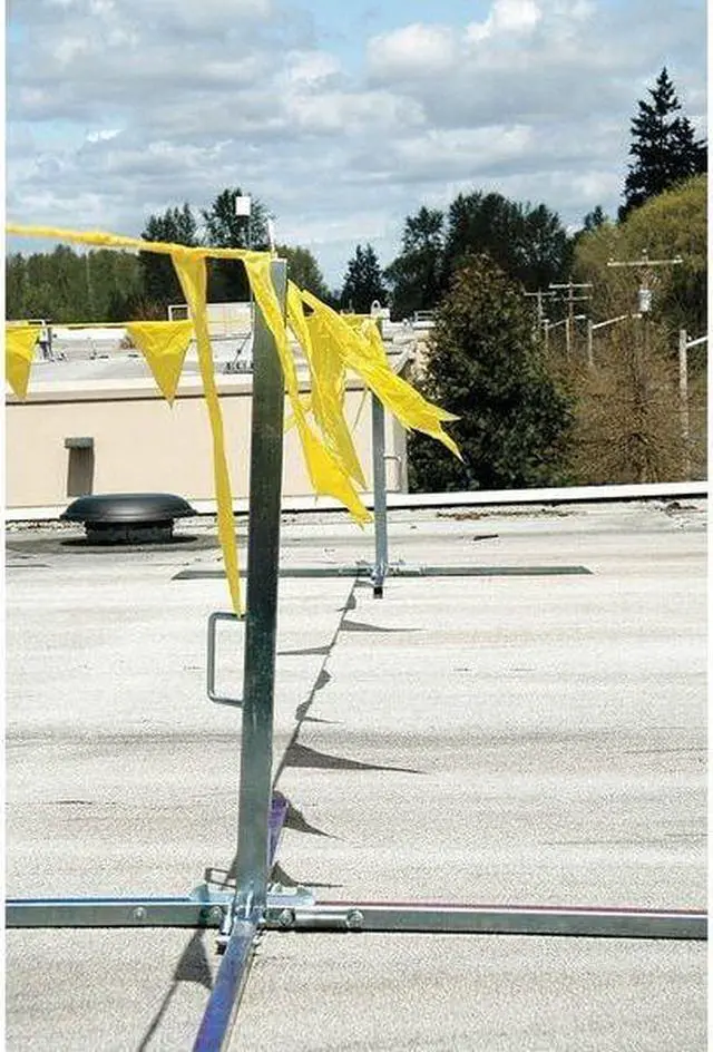 Alt view image 5 of 6 - GUARDIAN 15225 Single Stanchion,39 In. H,Steel