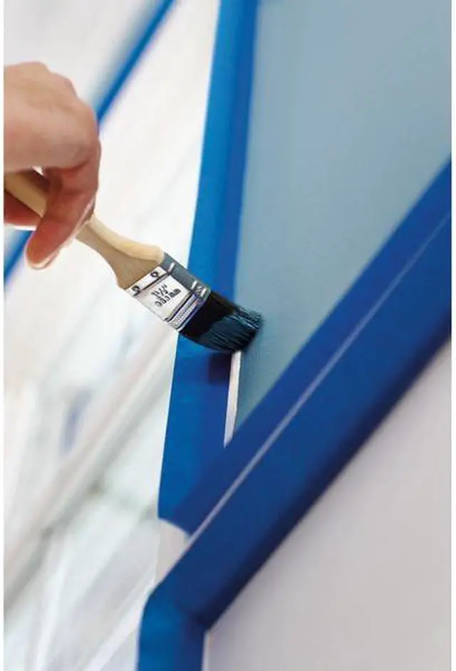 Alt view image 6 of 11 - SHURTAPE CP 27 Painter's Tape, 36 mm W x 55 m L, 5.3 mil Thick, Blue, Rubber