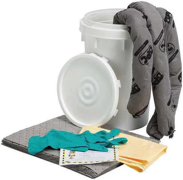 Alt view image 6 of 7 - BRADY SKA-BKT Spill Kit, 9 gal Volume Absorbed per Kit, 6 1/2 gal Capacity,
