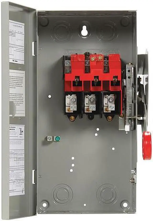 Alt view image 5 of 5 - EATON DH361UGK 30 Amp Cutler-Hammer 600VAC/250VDC Safety Switch 3PST