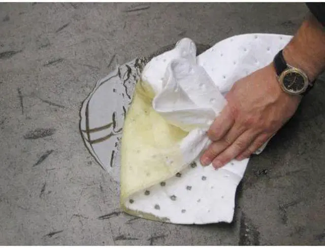 Alt view image 8 of 8 - BRADY ENV50 Sorbent Pad, 50 gal, 30 in x 30 in, Oil, White, 50 PK