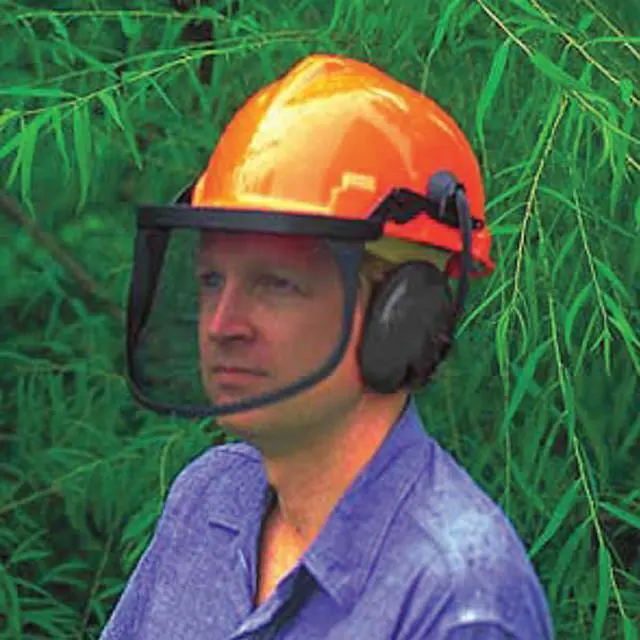 Alt view image 3 of 3 - Faceshield Visor, Steel Mesh, Blk, 7x13in