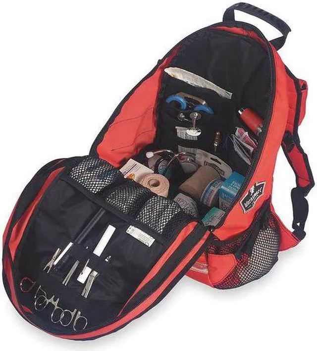 Alt view image 6 of 6 - ERGODYNE GB5243 Backpack Trauma Bag, 600D Polyester W/ Reinforced Backing,