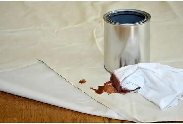 Alt view image 3 of 3 - TRIMACO 80321 Eliminator Leakprf/SlipRes DropCloth,Wht,9ftLx12ftW