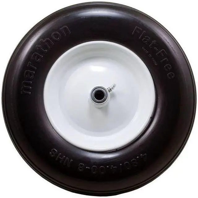 Alt view image 2 of 3 - MARASTAR 00063 Flat Free Wheel, Polyurethane, 500lb, White
