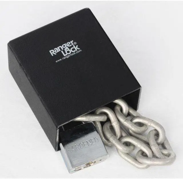 Alt view image 5 of 5 - Chain Lock Guard with Lock