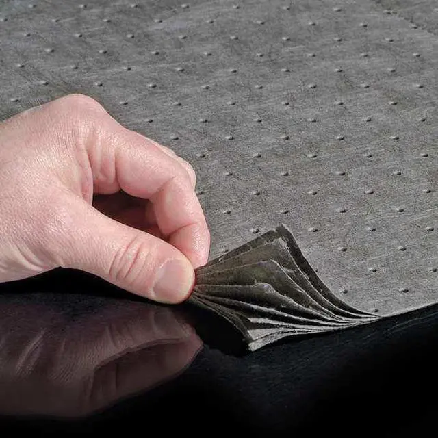 Alt view image 2 of 3 - PIG MAT231 Sorbent Pad, 11 gal, 15 in x 20 in, Universal, Gray, 50 PK