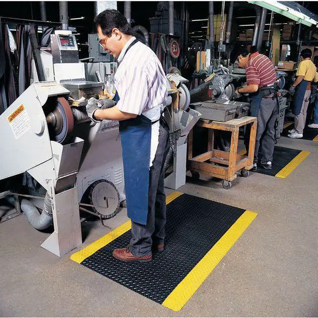 Alt view image 10 of 10 - NOTRAX 479S0035YB 3'X5' #479 CUSHION TRAXFLOOR MAT BLACK-YELLO