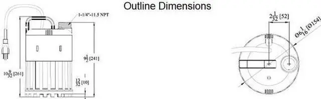 Alt view image 3 of 3 - DAYTON 3YU65 1/3 HP 1-1/4" M Submersible Sump Pump 120V AC None
