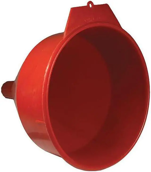 Alt view image 5 of 7 - Polyethylene,6 qt.,10-1/2",1-5/16",Red FUNNEL KING 32006