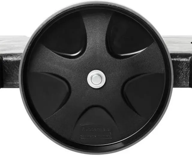 Alt view image 7 of 8 - RUBBERMAID FG264600BLA Brute Container Dolly,200 lb.,20-1/4"W,Black