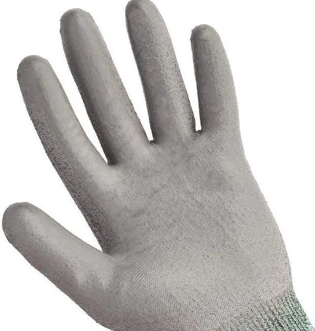 Alt view image 6 of 7 - KLEENGUARD 47103 Knit Gloves, Cut Level A2 ,Dipped ,Polyurethane ,Smooth ,XS 1