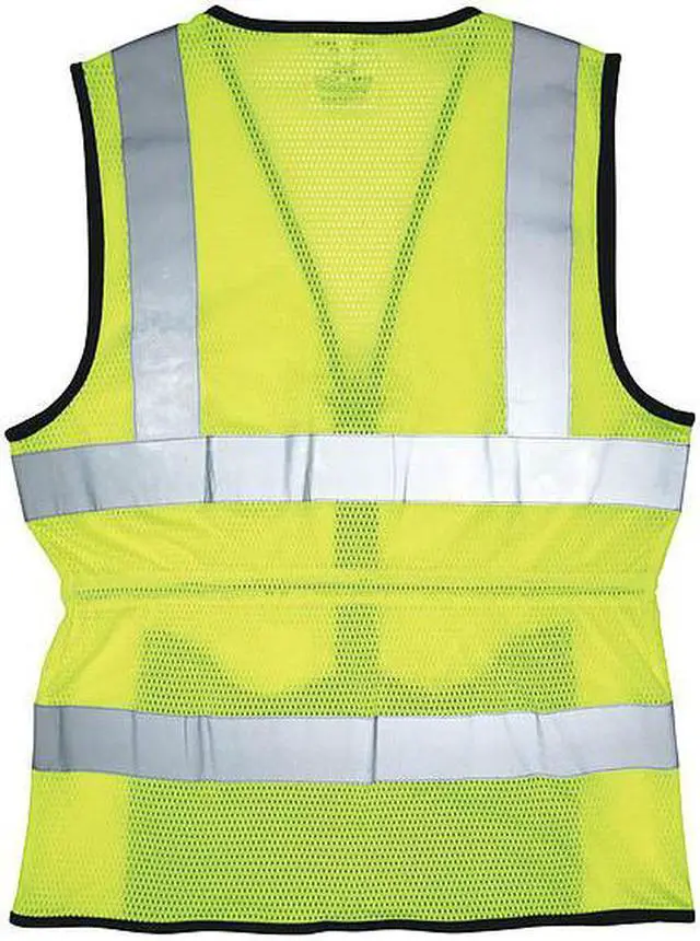 Alt view image 2 of 3 - MCR SAFETY LVCL2MLM High Visibility Vest,M Size,Women