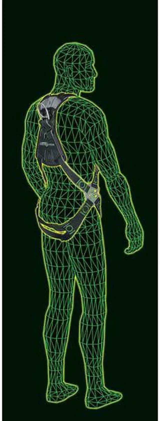 Alt view image 8 of 9 - HONEYWELL MILLER RDT-QC/UBK Revolution(R) Full Body Harness, L/XL, 400 lb.,