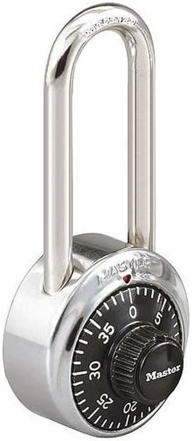 Alt view image 11 of 14 - Master Lock Combination Padlock,2 in,Round,Silver  1506D