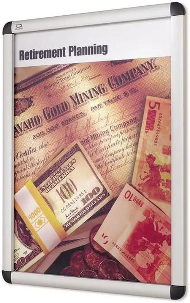 Alt view image 7 of 13 - QUARTET CF32 Sign Holder,Wall,24x36,Alum,Silver