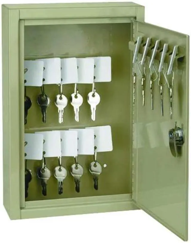 Alt view image 2 of 2 - ZORO SELECT 2NET1 Key Control Cabinet, Steel, Beige, 30 Key Capacity