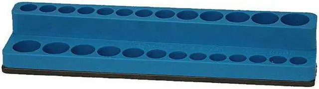 Alt view image 4 of 4 - Tool Organizer, Sockets, 1/4 Dr, Red, Mag.