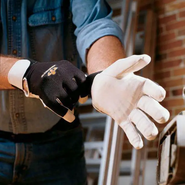 Alt view image 5 of 6 - IMPACTO BG413XL Anti-Vibration Gloves,XL,Black/White,PR