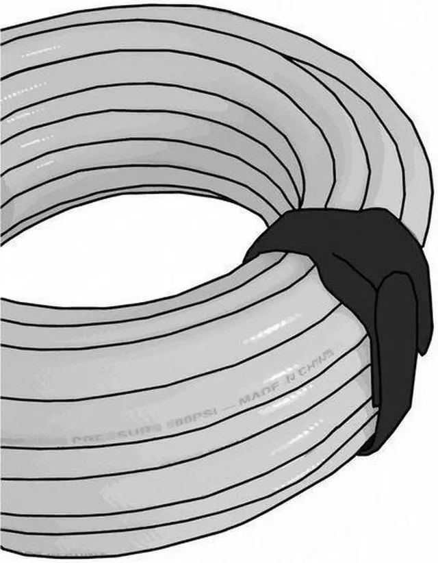Alt view image 9 of 9 - Perforated Straps, L 12 In, Blk, PK30