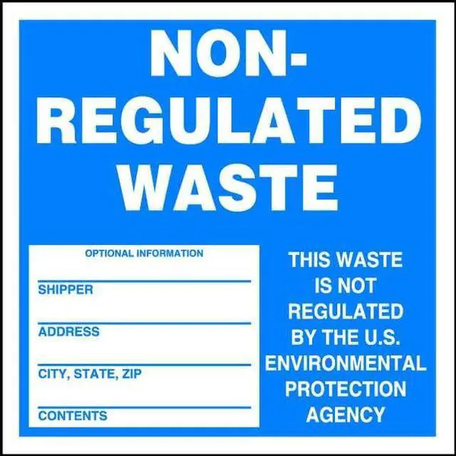 Alt view image 3 of 3 - ACCUFORM MHZW14PSC Non Regulated Waste Label,6 In. W,PK100