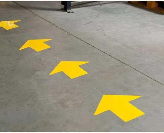 Alt view image 2 of 2 - BRADY 104412 Floor Marking Tape,Arrow,2In W,Red,PK100