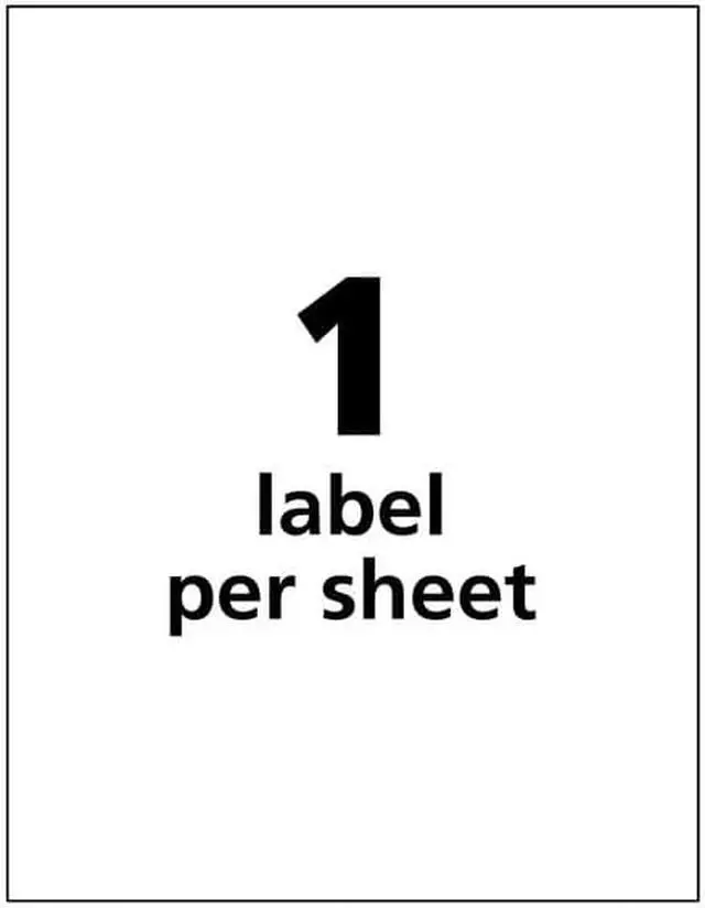 Alt view image 8 of 8 - AVERY 60501 8-1/2" x 11" GHS Chemical Labels for Laser Printers, 50