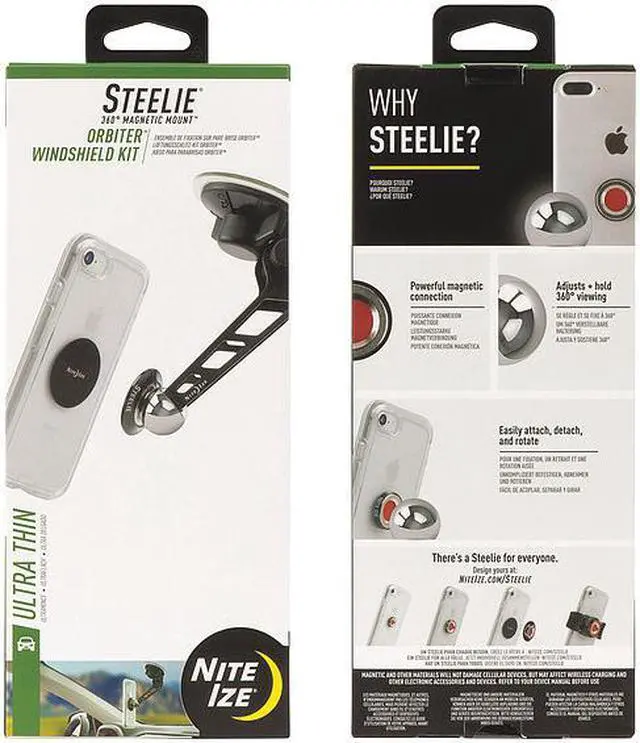 Alt view image 4 of 8 - Nite Ize Steelie Orbiter Windshield Kit - STOWK-01-R8