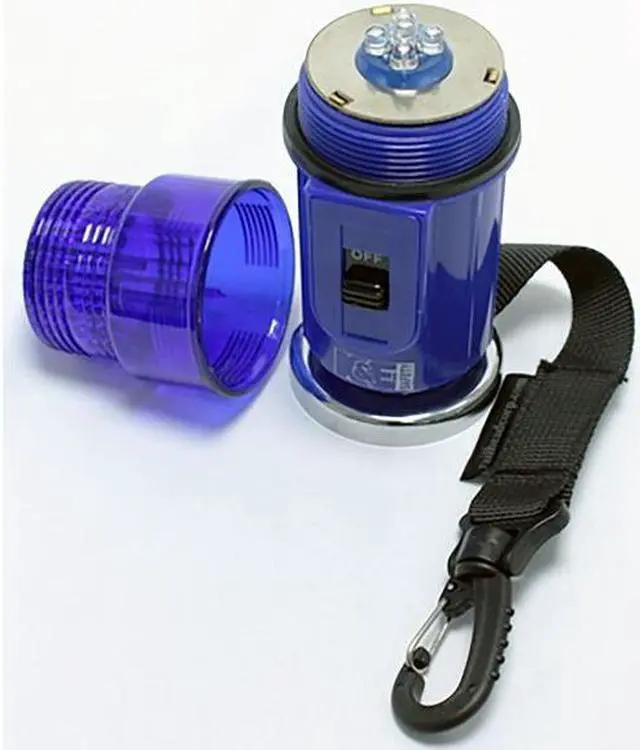 Alt view image 4 of 4 - RAILHEAD GEAR M50B-LED Warning Strobe,Blue,LED