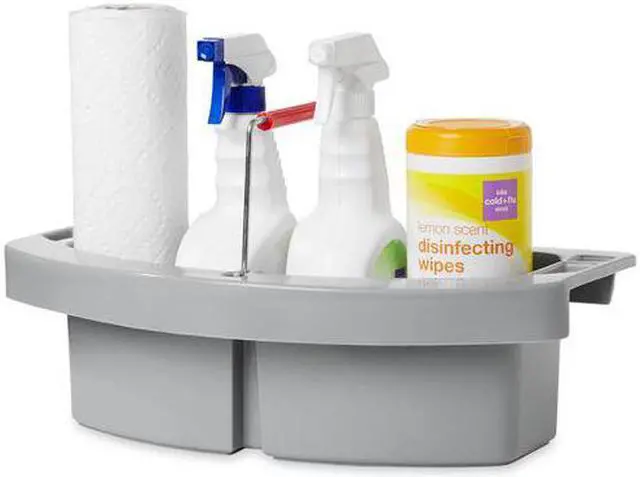 Alt view image 6 of 7 - RUBBERMAID COMMERCIAL FG264900GRAY Caddy,Gray,Polyethylene