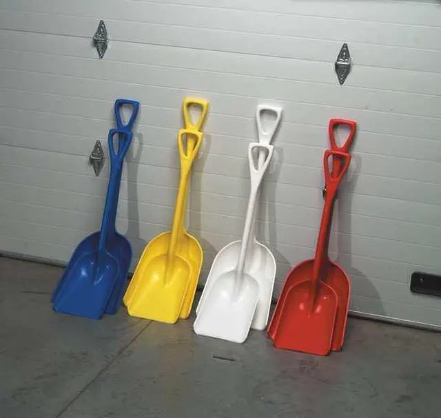 Alt view image 2 of 2 - REMCO 69813 Hygienic Square Point Shovel, Polypropylene Blade, 23 1/2 in L, Blue