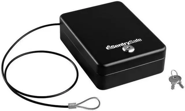 Alt view image 17 of 20 - P005C Portable Combination-Lock Security Safe 0.05 cu ft 5.9 x 8 x 2.6 Black