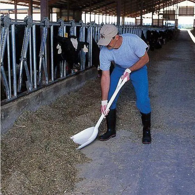 Alt view image 8 of 8 - Plastic Shovel, White, 14 x 17 In, 42 In L