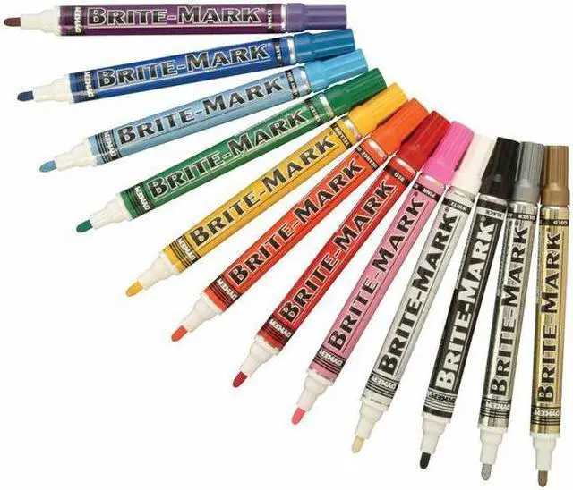 Alt view image 3 of 3 - DYKEM 84019 Brite Mark 916 Paint Marker Medium Tip, Violet