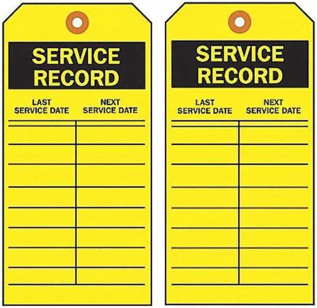Alt view image 3 of 3 - ZORO SELECT 9E220 Tag, Inspection, Polyester, 3 in H x 5 3/4 in W, White,