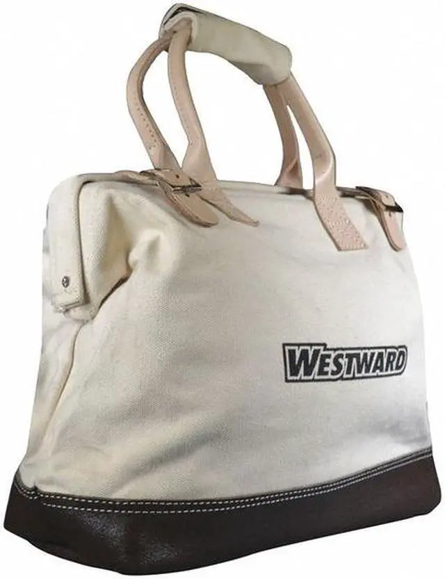 Alt view image 2 of 4 - WESTWARD 53JW33 Tool Bag, Tan, Canvas, 1 Pockets
