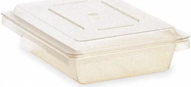 Alt view image 6 of 7 - RUBBERMAID FG330200CLR Lid,Food/Tote,Clear,26 x 18 In.