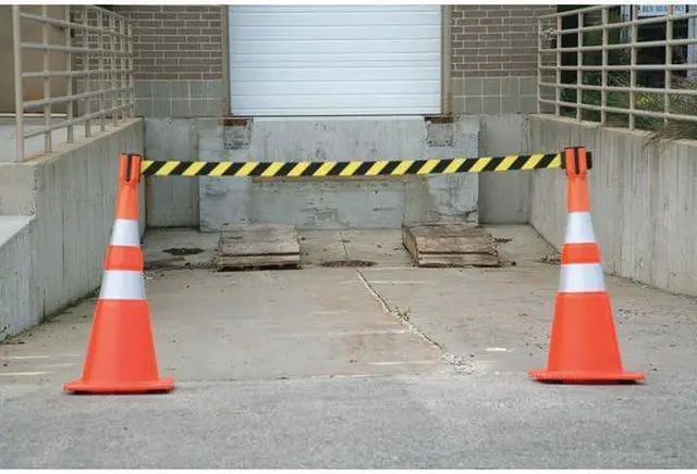 Alt view image 7 of 7 - TENSABARRIER TC114-30-MAX-NO-D3X-C Tensacone Topper(R),Height 9 In, Orange