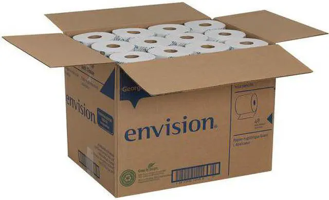 Alt view image 10 of 12 - GEORGIA-PACIFIC 14448/01 Envision Toilet Paper, 1Ply,PK48