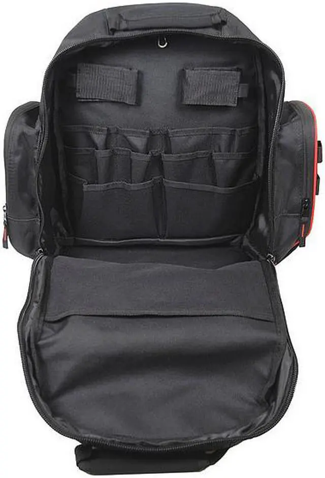 Alt view image 2 of 2 - WESTWARD 32PJ48 Tool Backpack, Black, Polyester, 19 Pockets