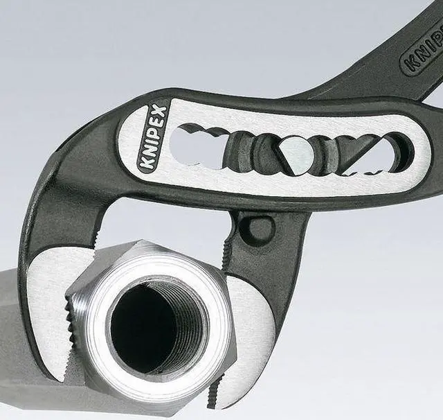 Alt view image 4 of 4 - KNIPEX 88 01 250 SBA 10 in V-Jaw Water Pump Plier Serrated, Plastic Grip