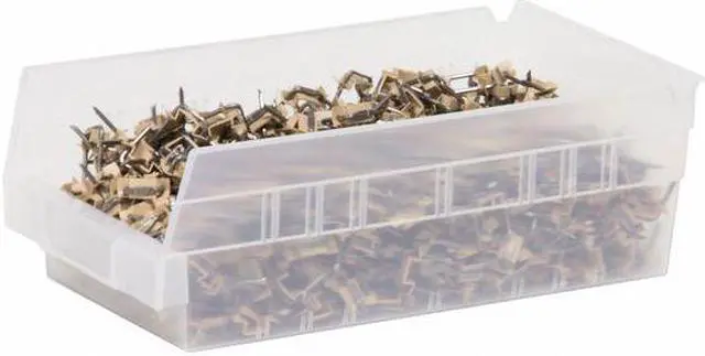 Alt view image 4 of 5 - AKRO-MILS 30130SCLAR Shelf Storage Bin, Plastic, Clear, 4 in H, 6 5/8 in W, 11