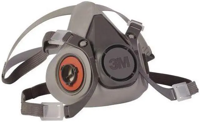 Alt view image 4 of 12 - 3M Half Facepiece Reusable Respirator 6200, Gases, Vapors, Dust, Paint, Cleaning, Grinding, Sawing, Sanding, Welding, Medium