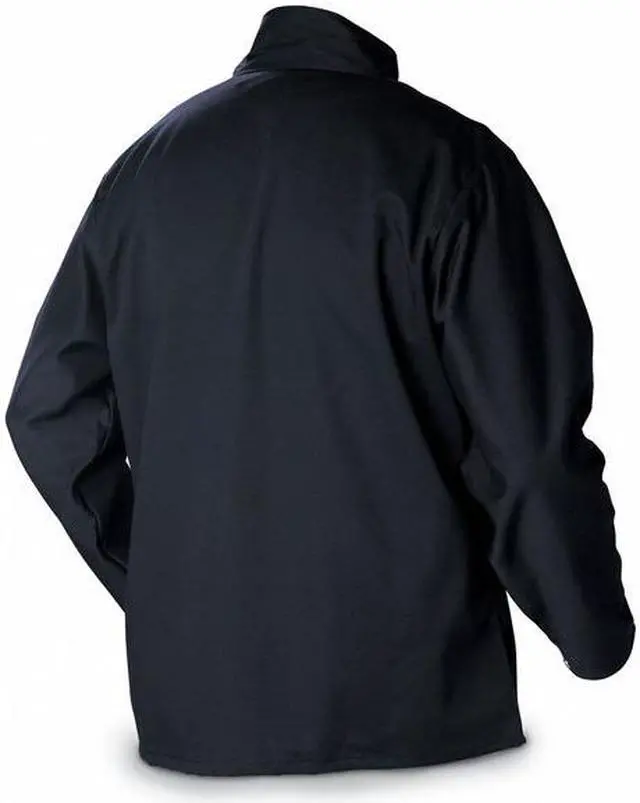 Alt view image 2 of 2 - MILLER ELECTRIC 244758 ArcArmor Welding Jacket, Navy, Cotton/Nylon, 5XL