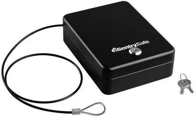 Alt view image 5 of 5 - Sentry Safe Portable Safe,0.05 cu ft,Black  P005K