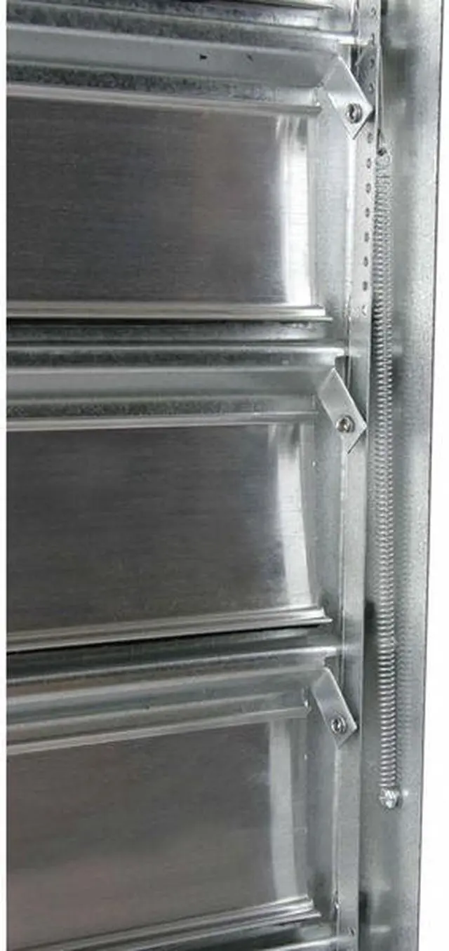 Alt view image 4 of 4 - DAYTON 4YN18 36 in 38.75"H-W 4.5"L Alu Intake Shutter Dampr, 37 in x 37 in,